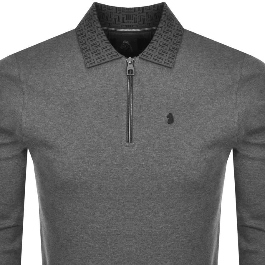 Alternative Image for ProductLuke 1977 Pollllo Long Sleeve Polo T Shirt Grey2
